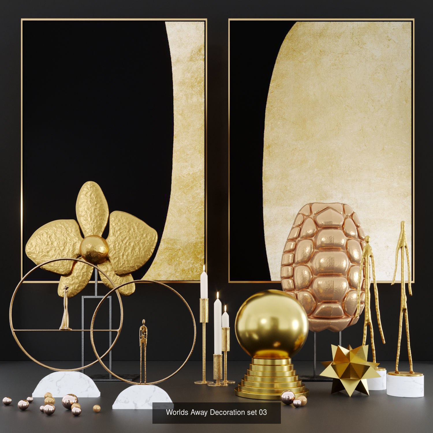 Worlds Away Decorativ set  3D Model Collection_3