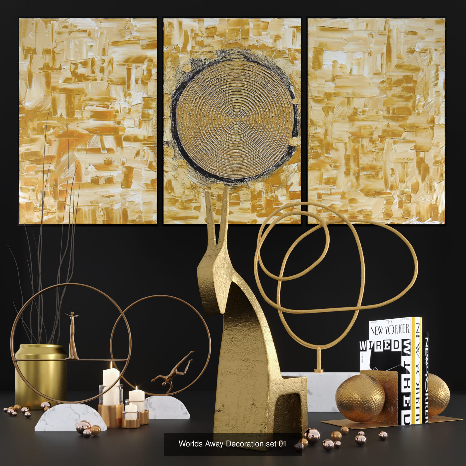 Worlds Away Decorativ set  3D Model Collection_1
