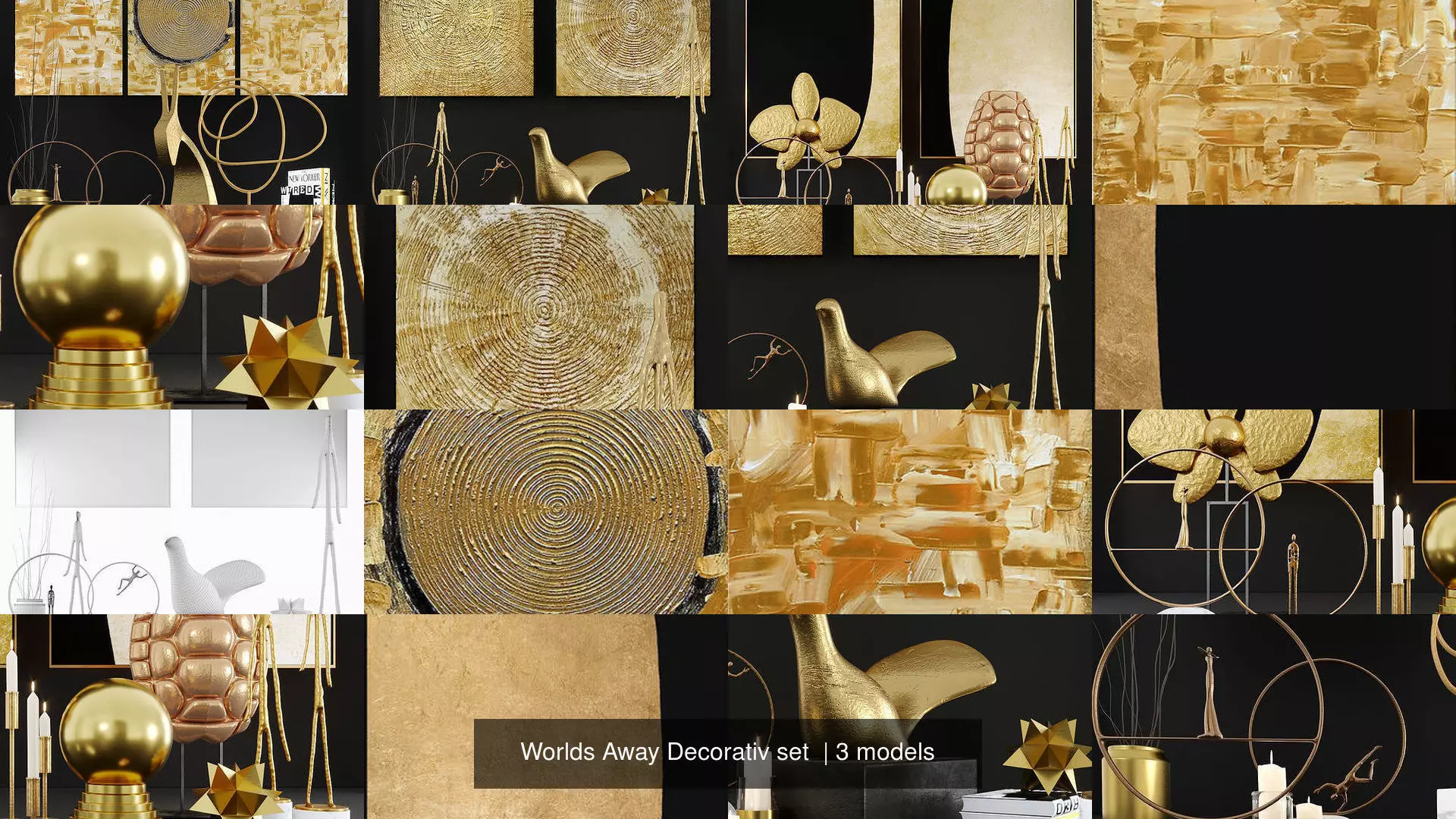 Worlds Away Decorativ set  3D Model Collection_0