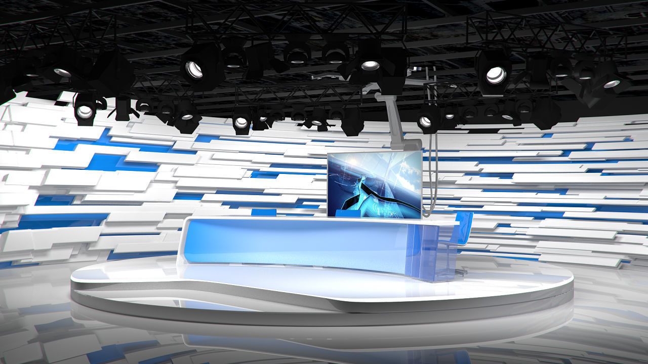 Virtual Broadcast Studio 15 3D model_5