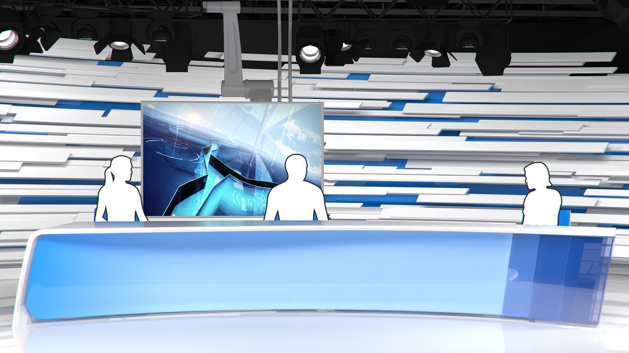 Virtual Broadcast Studio 15 3D model_13