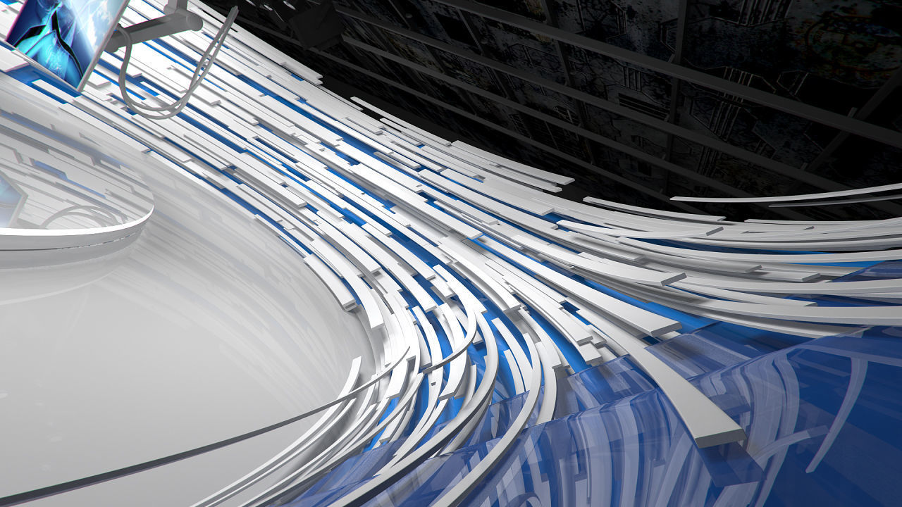 Virtual Broadcast Studio 15 3D model_2