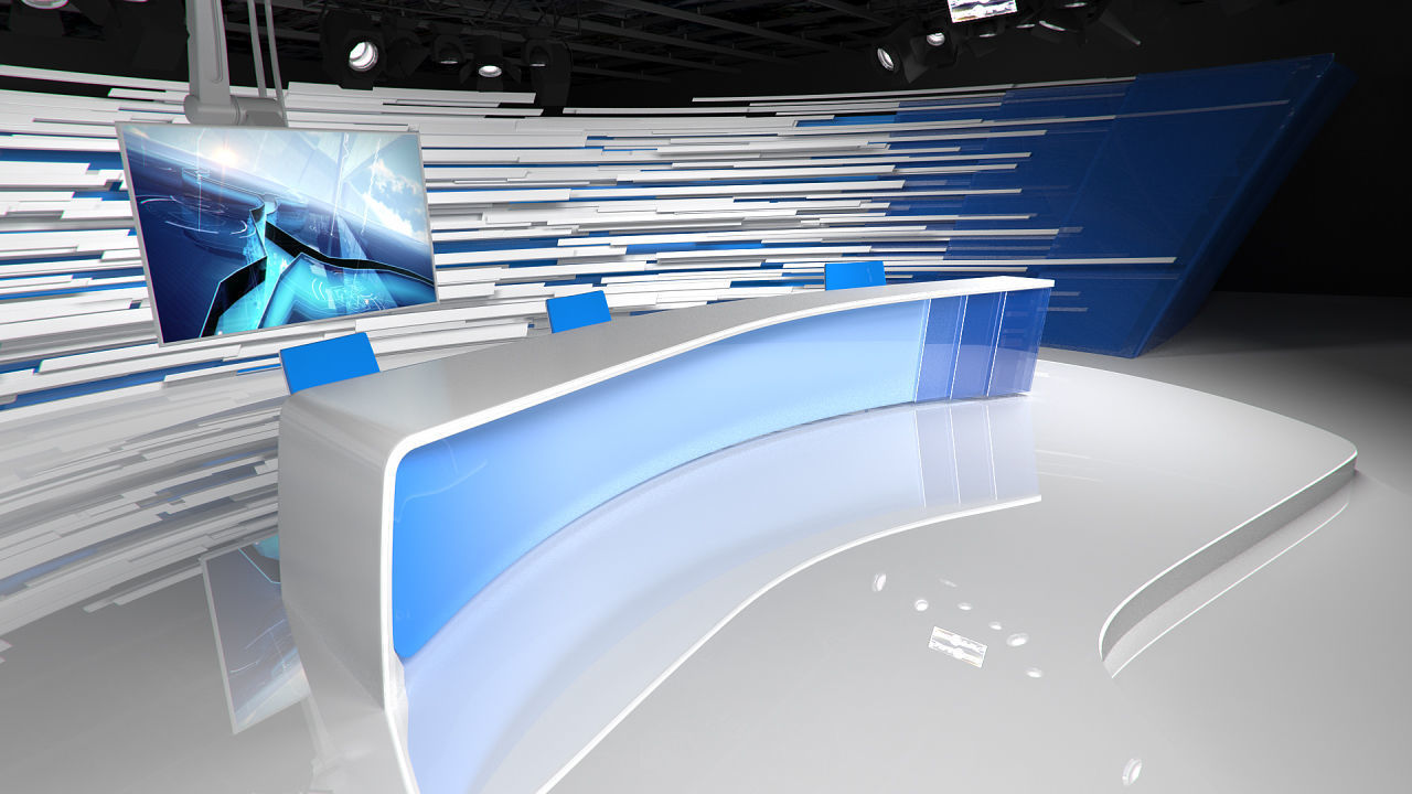 Virtual Broadcast Studio 15 3D model_7