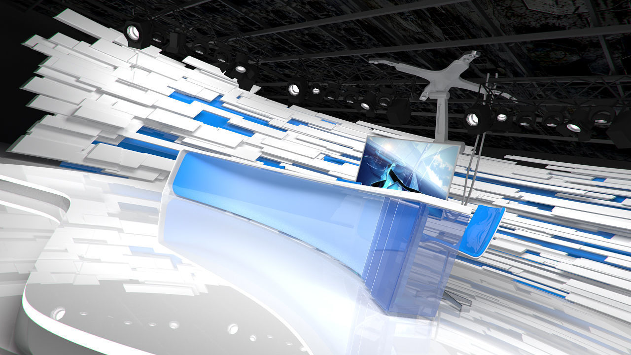 Virtual Broadcast Studio 15 3D model_1