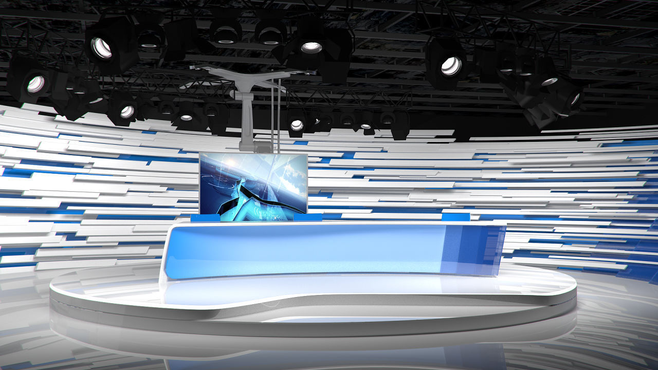 Virtual Broadcast Studio 15 3D model_3