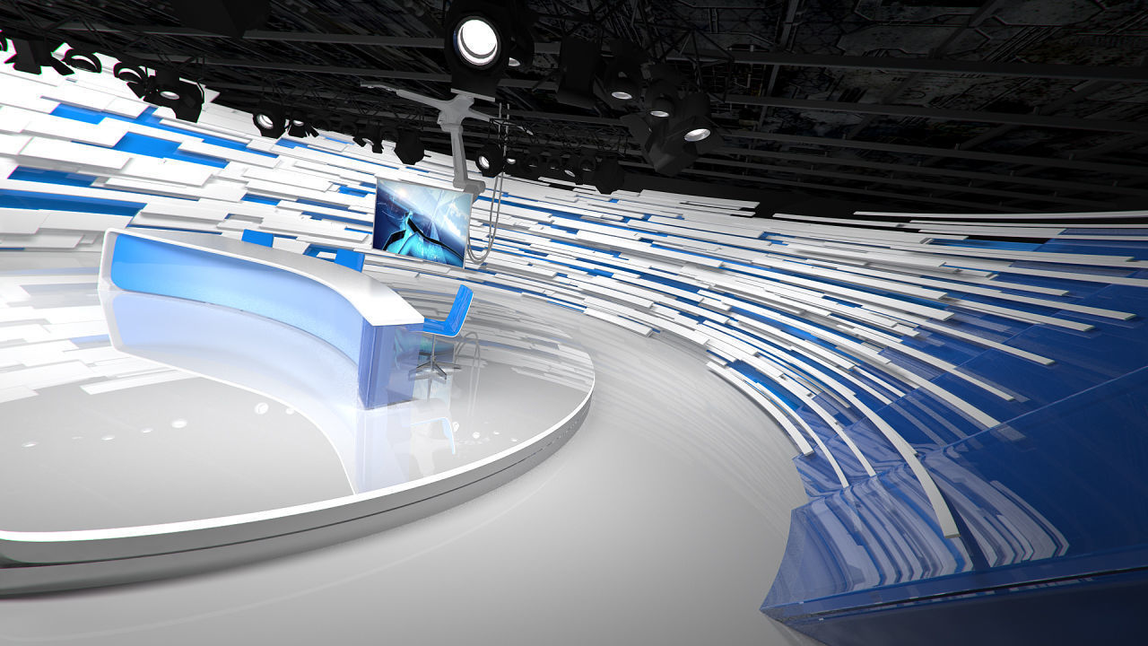 Virtual Broadcast Studio 15 3D model_4
