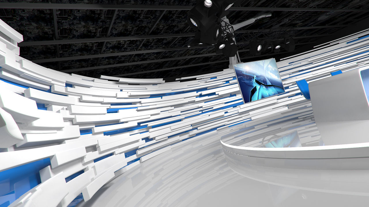 Virtual Broadcast Studio 15 3D model_8