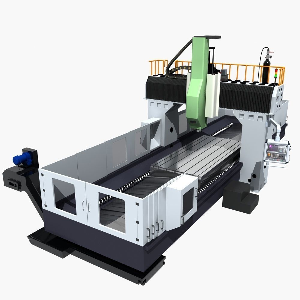 Milling machine 3D model CGTrader