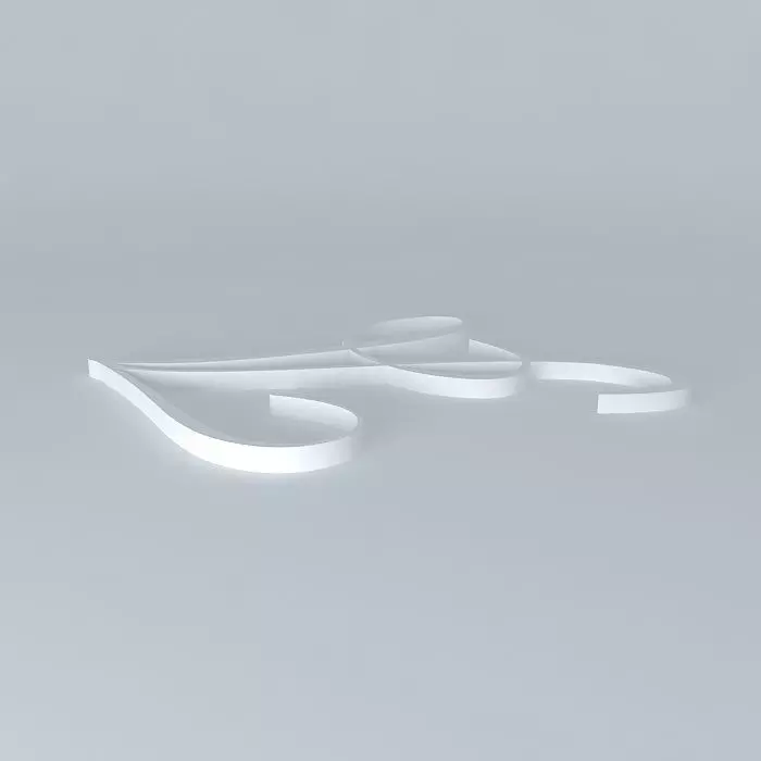 letter Free 3D model_0