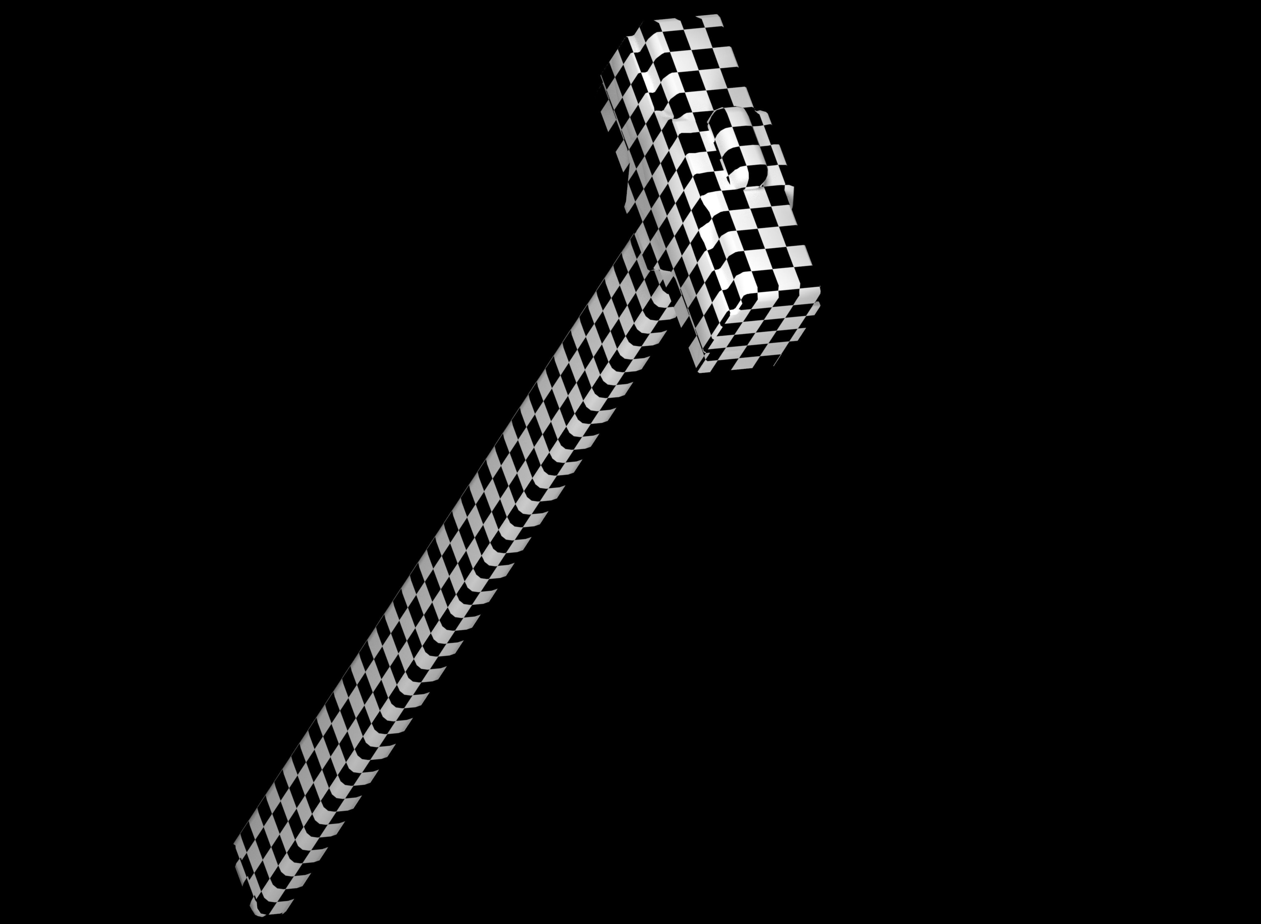 Sledgehammer PBR hammer Low-poly 3D model_7