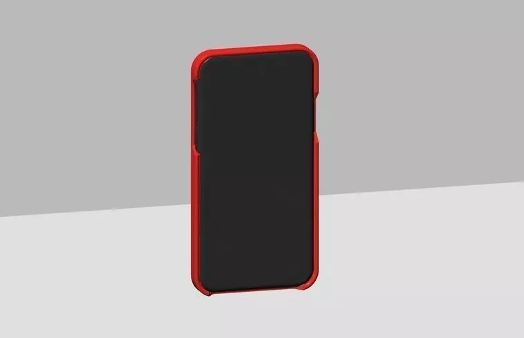 i-phone X solid case 3D print model_0