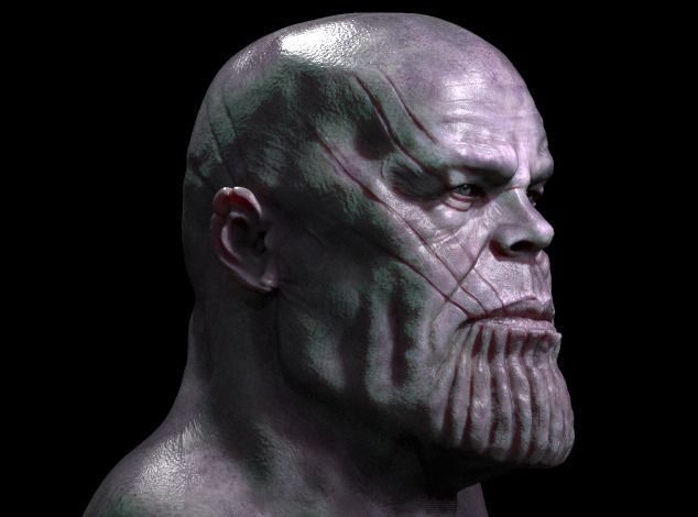 thanos 3D model head 3D model_6