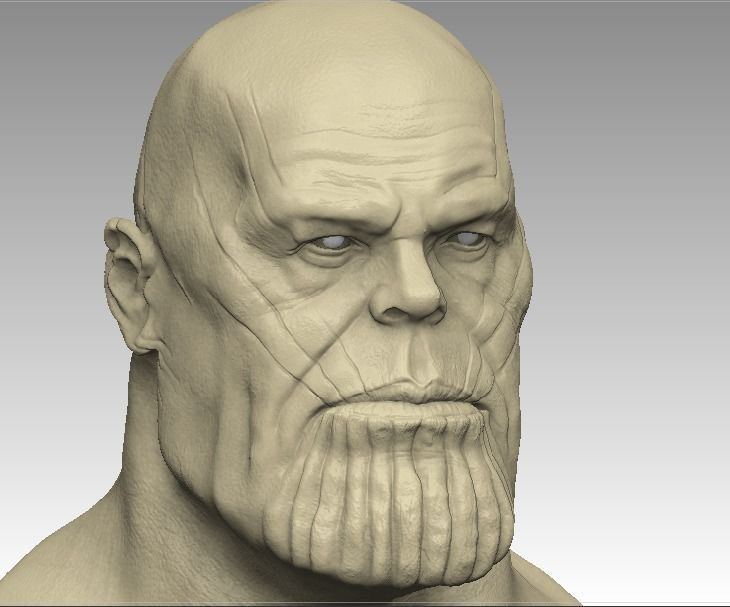 thanos 3D model head 3D model_8