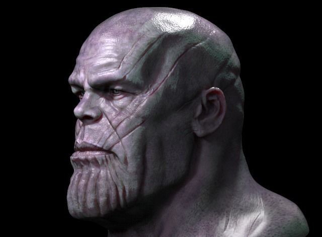 thanos 3D model head 3D model_2