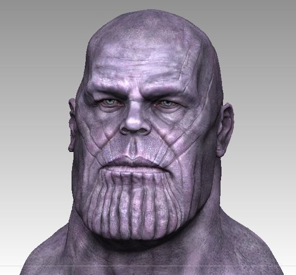 thanos 3D model head 3D model_7