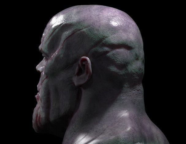 thanos 3D model head 3D model_3