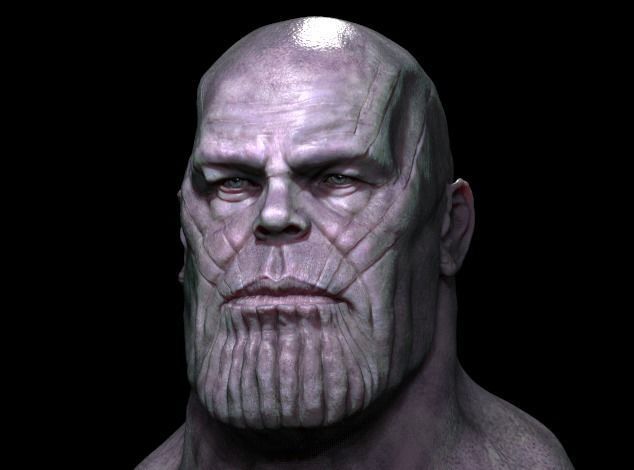 thanos 3D model head 3D model_1