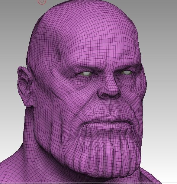 thanos 3D model head 3D model_9