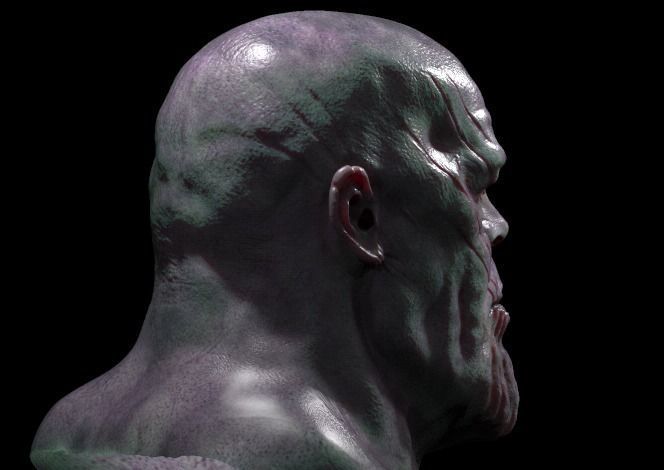 thanos 3D model head 3D model_5