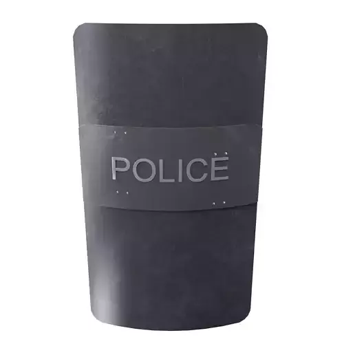 Police shield Free low-poly 3D model