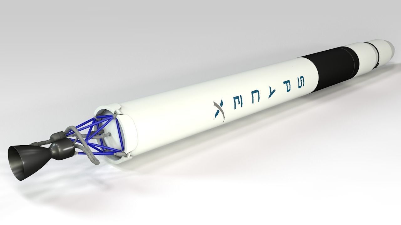 SpaceX Falcon 1 3D model_2