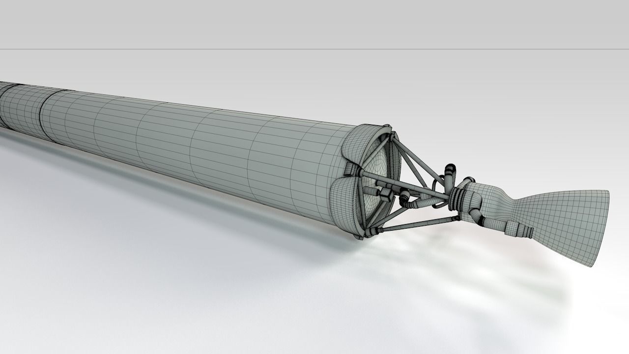 SpaceX Falcon 1 3D model_4