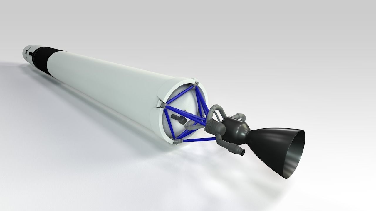 SpaceX Falcon 1 3D model_3