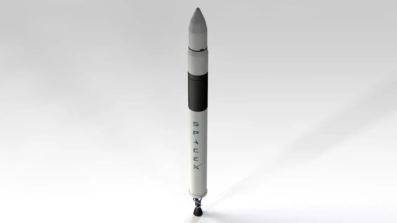 SpaceX Falcon 1 3D model_0