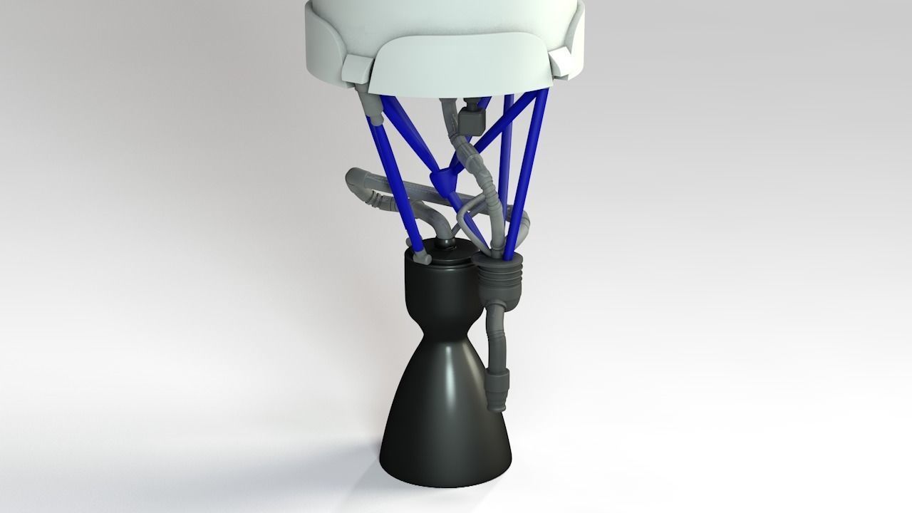 SpaceX Falcon 1 3D model_1