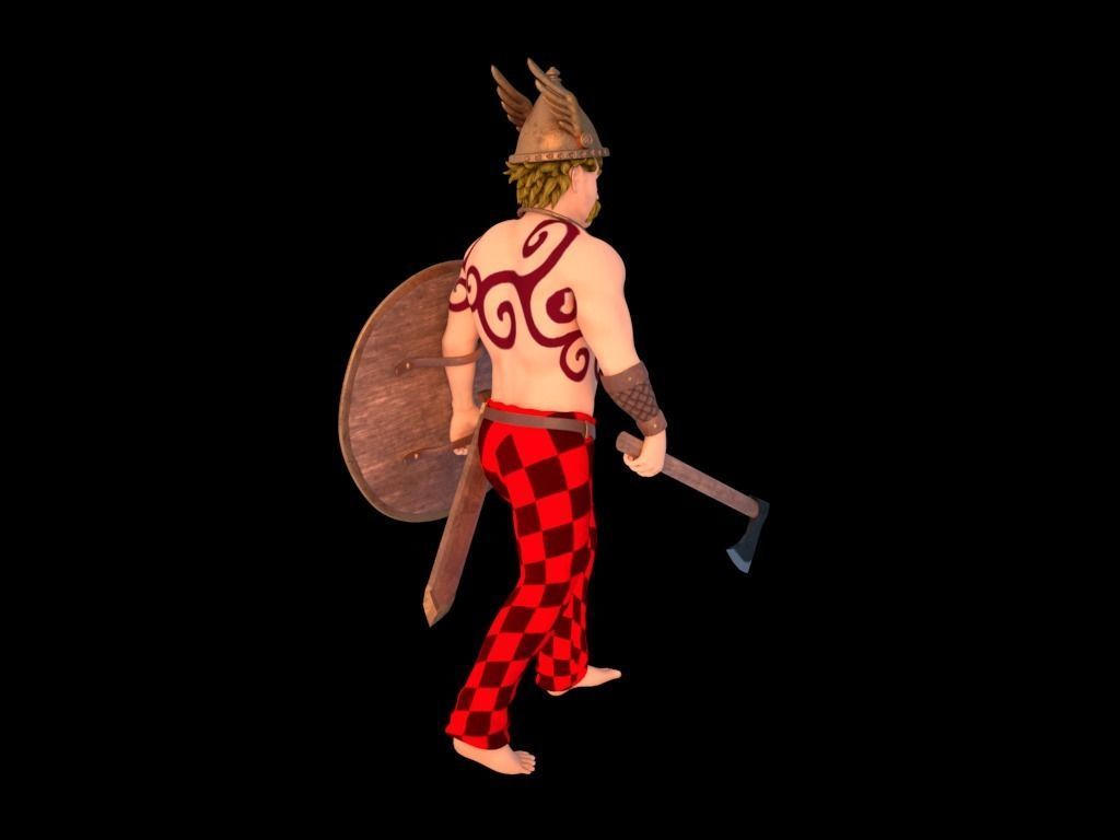 Celtic Warrior 3D model_20