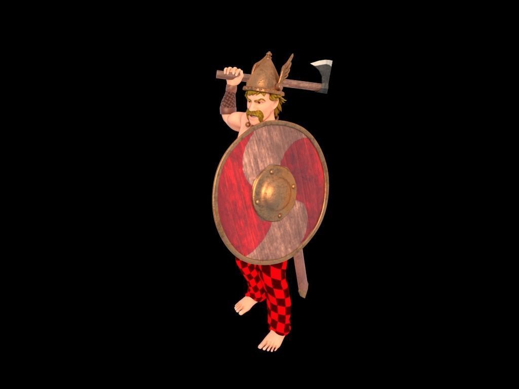Celtic Warrior 3D model_23