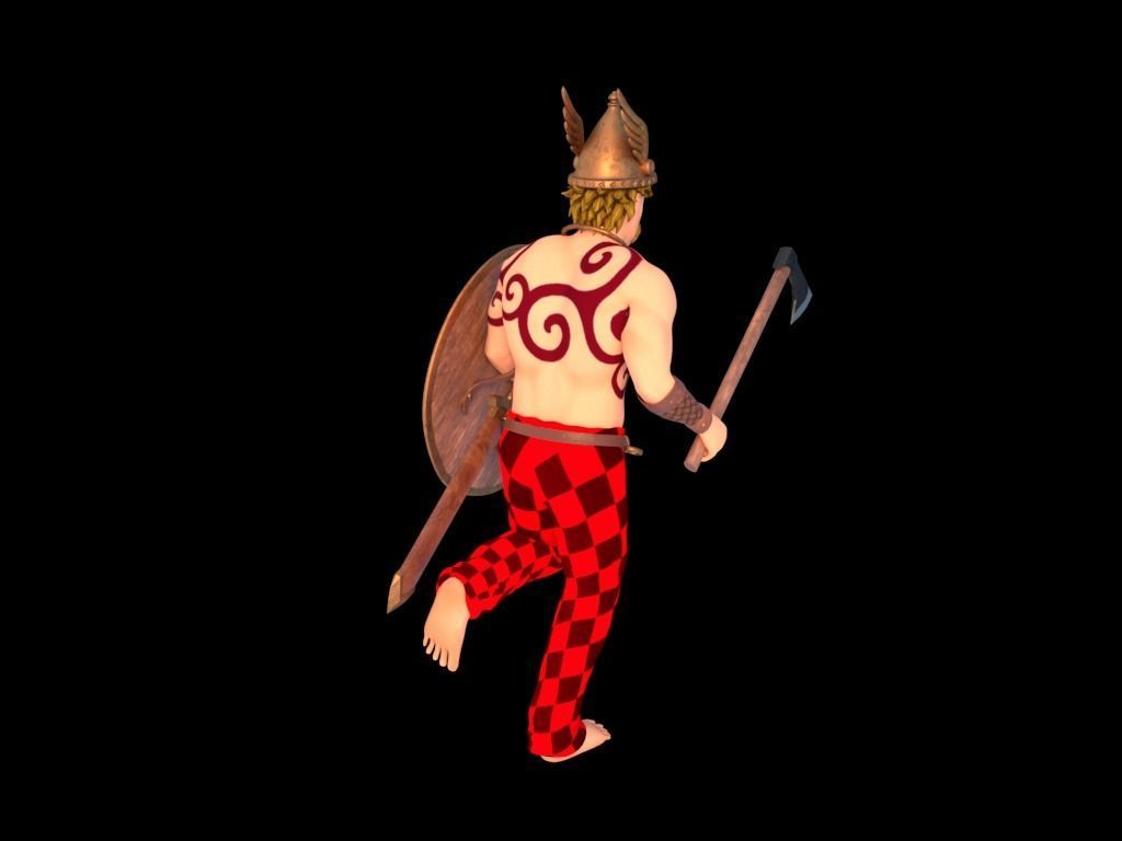 Celtic Warrior 3D model_21