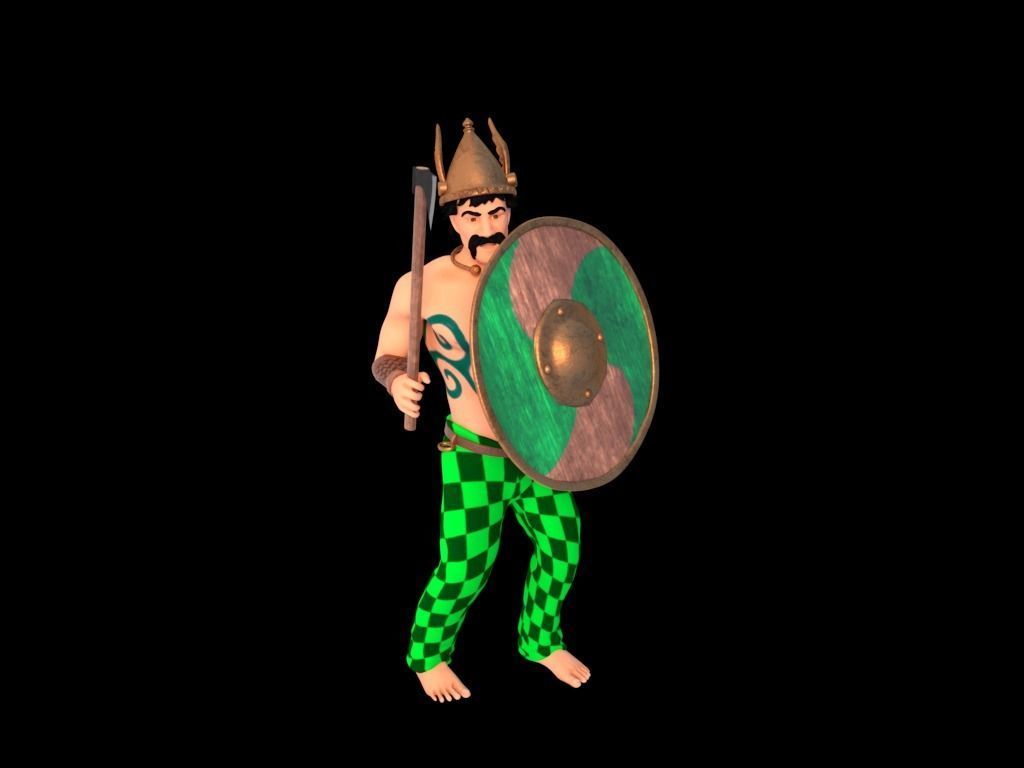 Celtic Warrior 3D model_14