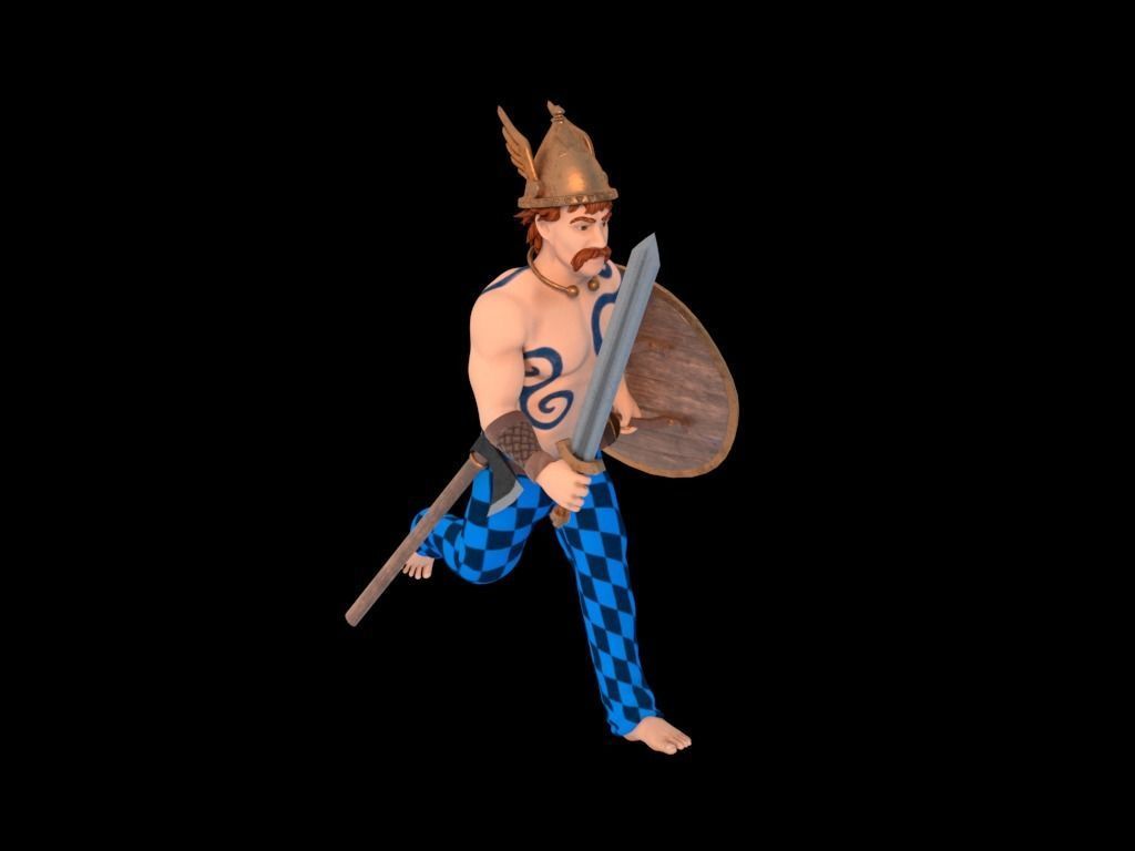 Celtic Warrior 3D model_6