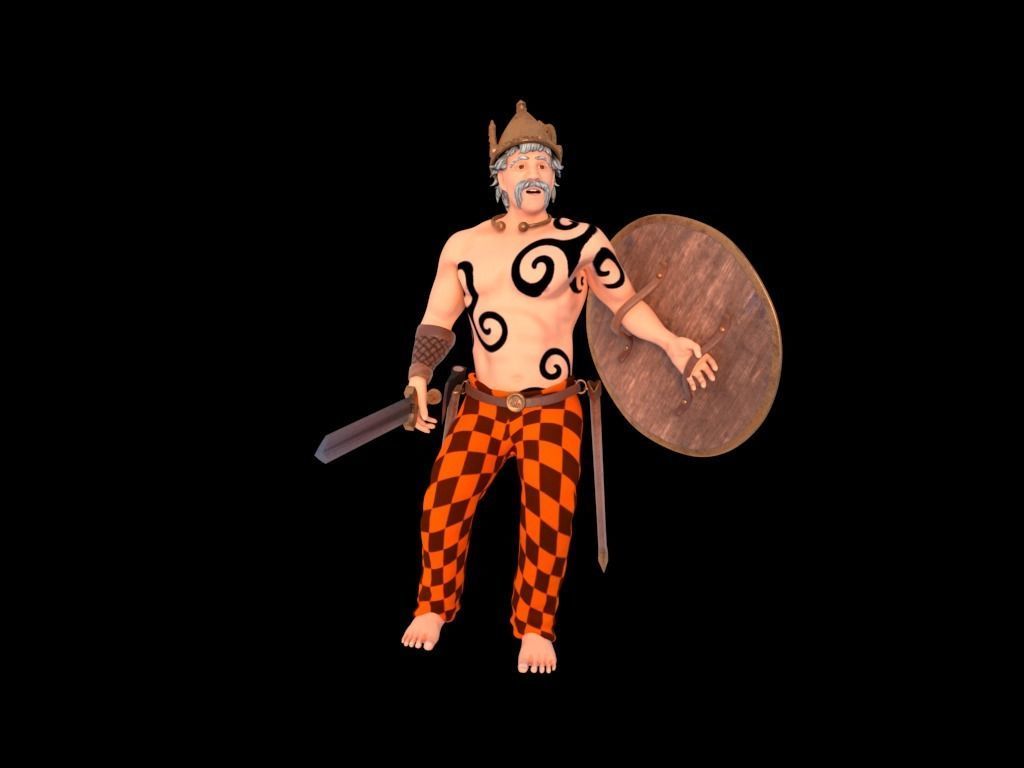 Celtic Warrior 3D model_18