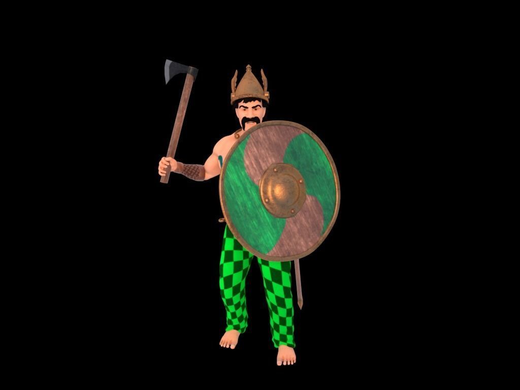 Celtic Warrior 3D model_15