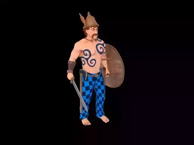Celtic Warrior 3D model