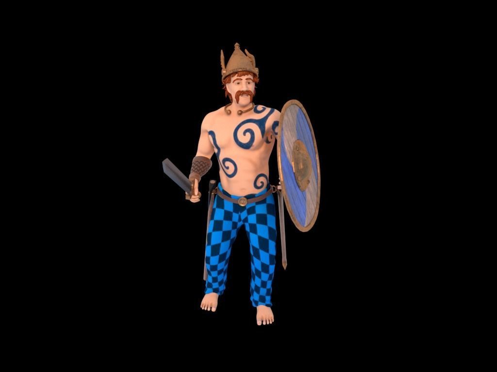 Celtic Warrior 3D model_13