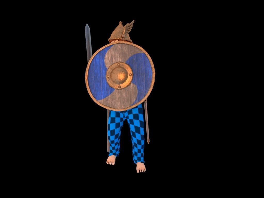 Celtic Warrior 3D model_10