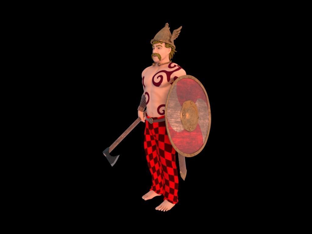 Celtic Warrior 3D model_22