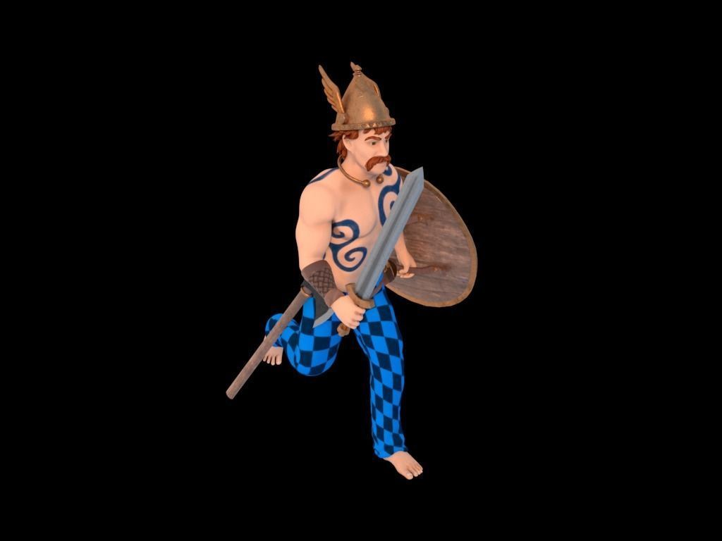 Celtic Warrior 3D model_4