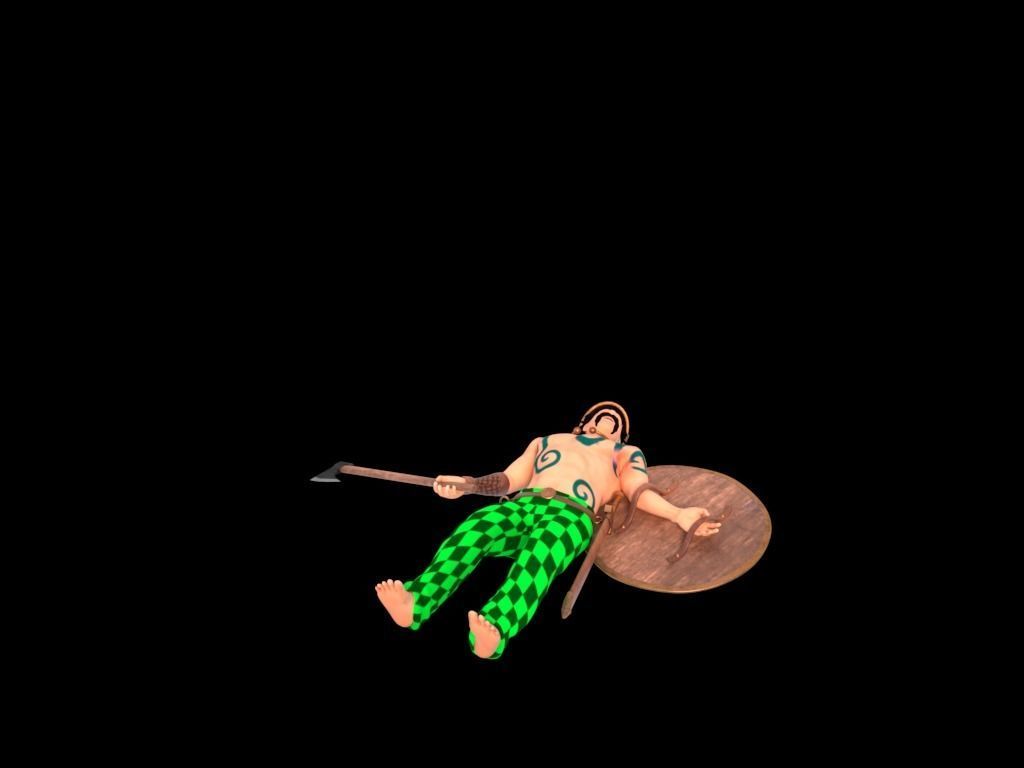 Celtic Warrior 3D model_16