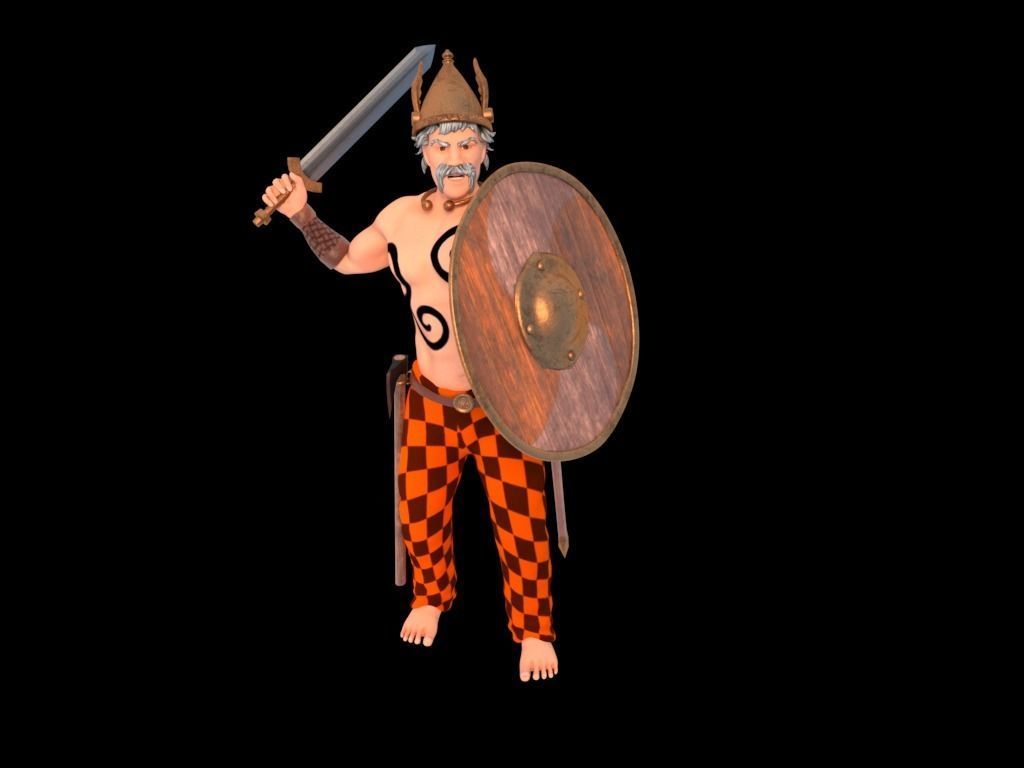 Celtic Warrior 3D model_17