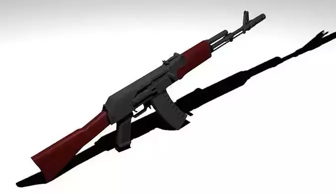 AK-101 No scope and PSO-1 version Free low-poly 3D model