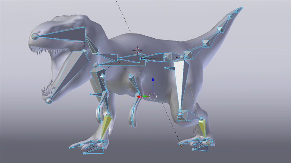 Tyrannosaurus Rex Low-poly 3D model_7