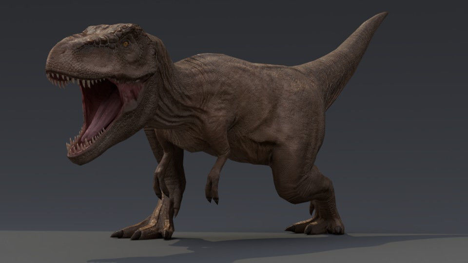 Tyrannosaurus Rex Low-poly 3D model_5