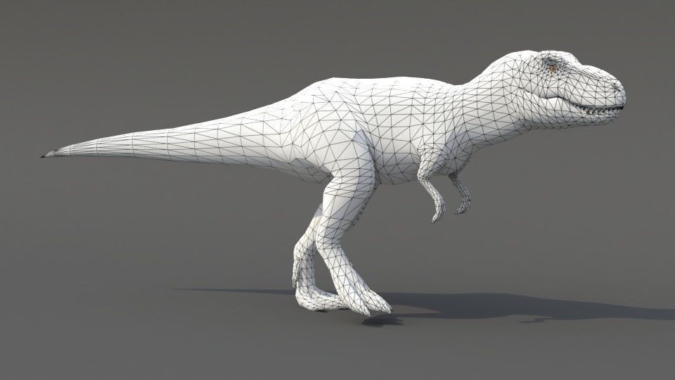 Tyrannosaurus Rex Low-poly 3D model_2