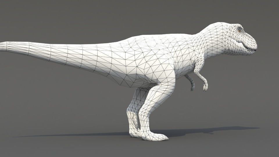 Tyrannosaurus Rex Low-poly 3D model_9