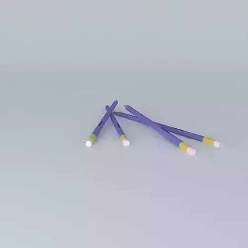Pencil three pencils Free 3D model