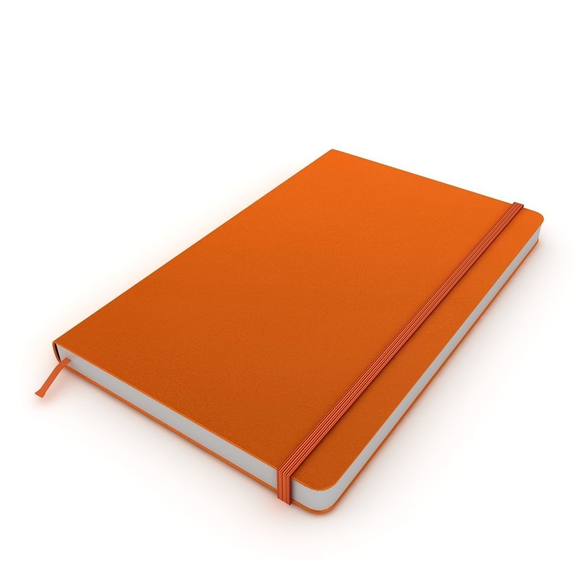 Moleskine notebook 3D model_1